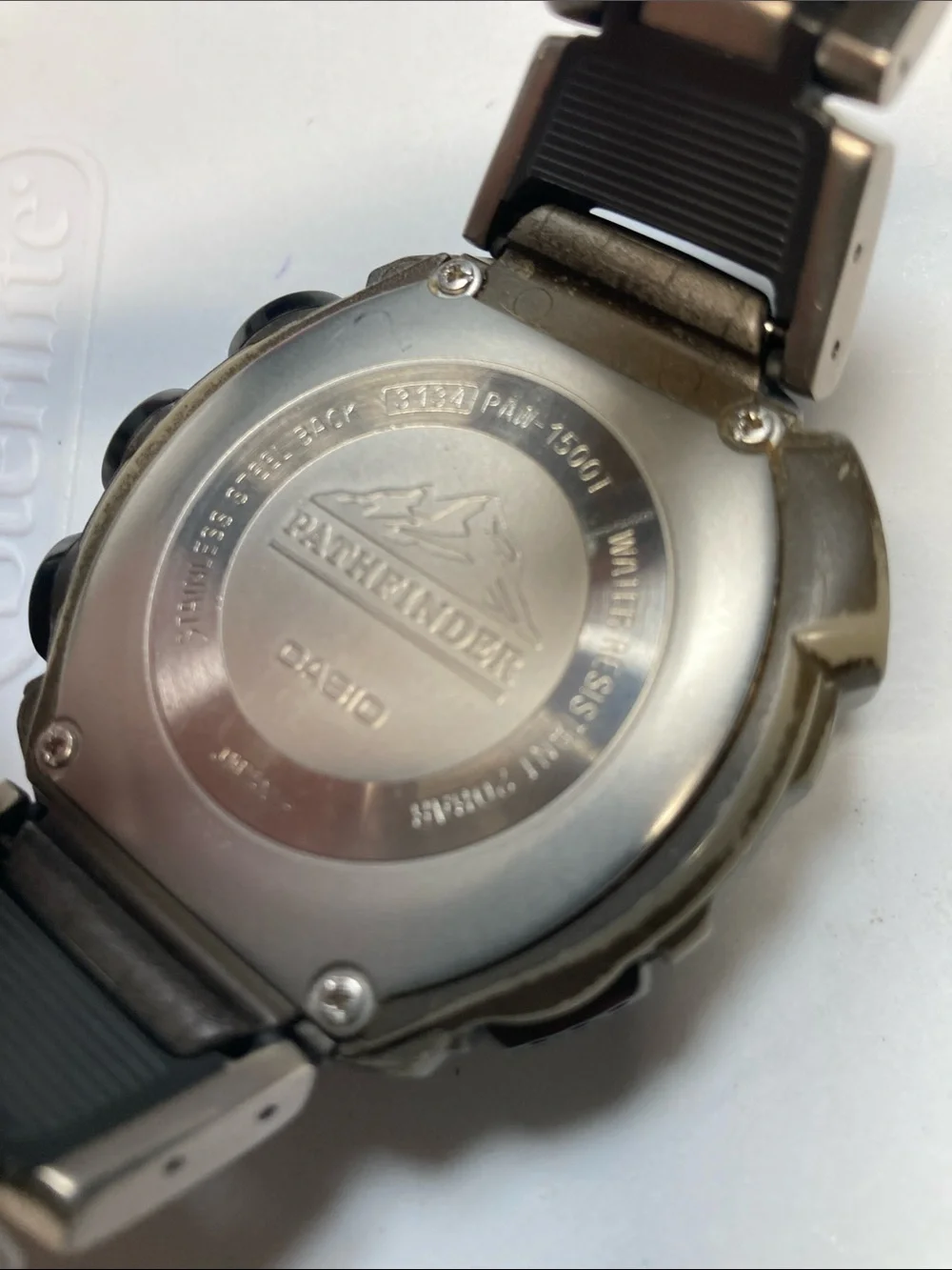 Casio Pathfinder PAW-1500T, Digital Watch, titanium, tough solar, multi band 5